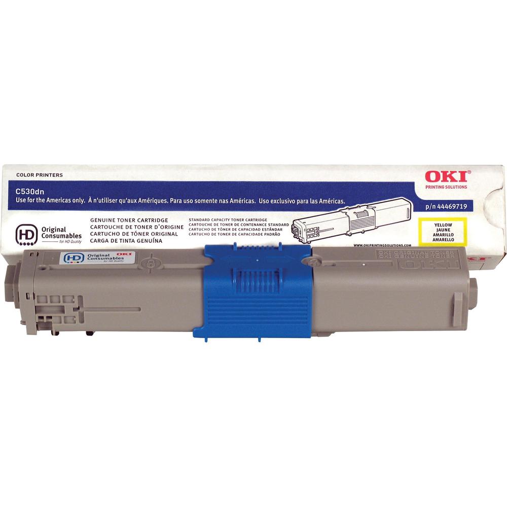 Oki Original Toner Cartridge - LED - 5000 Pages - Yellow - 1 Pack