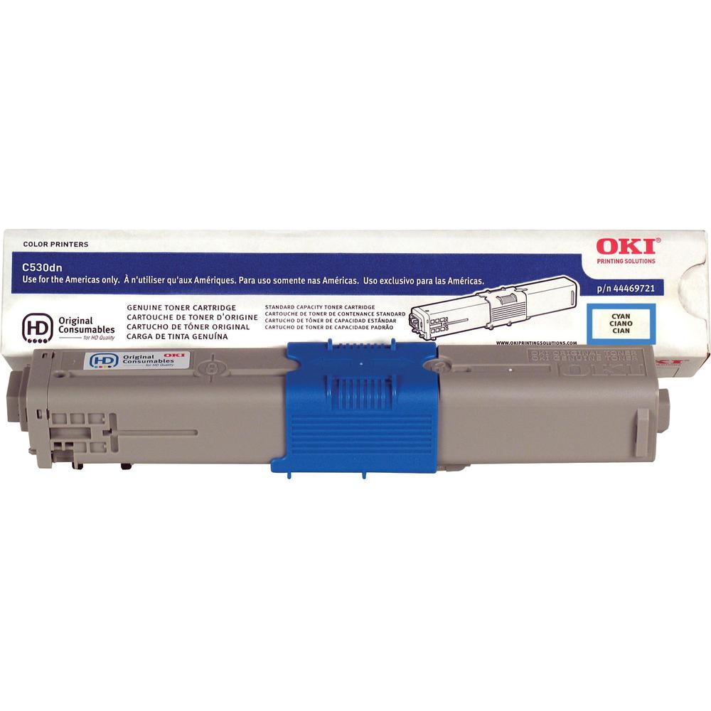 Oki Original Toner Cartridge - LED - 5000 Pages - Cyan - 1 Pack