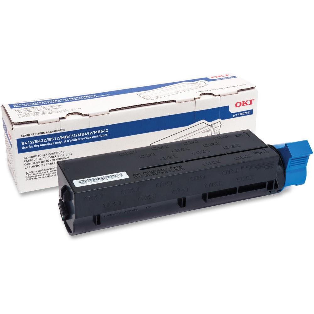 Oki Original Toner Cartridge - LED - 3000 Pages - Black - 1 Each