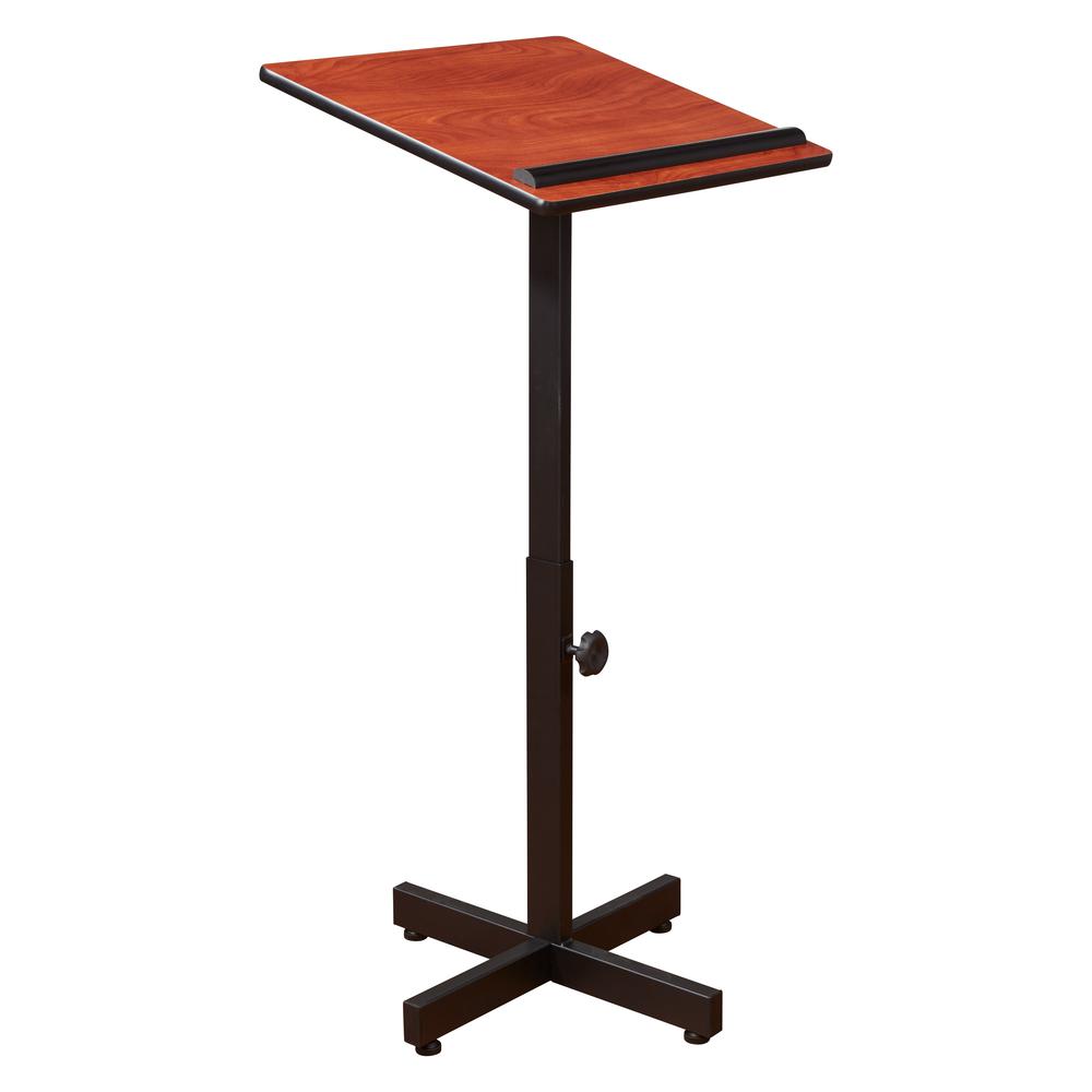 Oklahoma Sound Portable Presentation Lectern Stand, Cherry