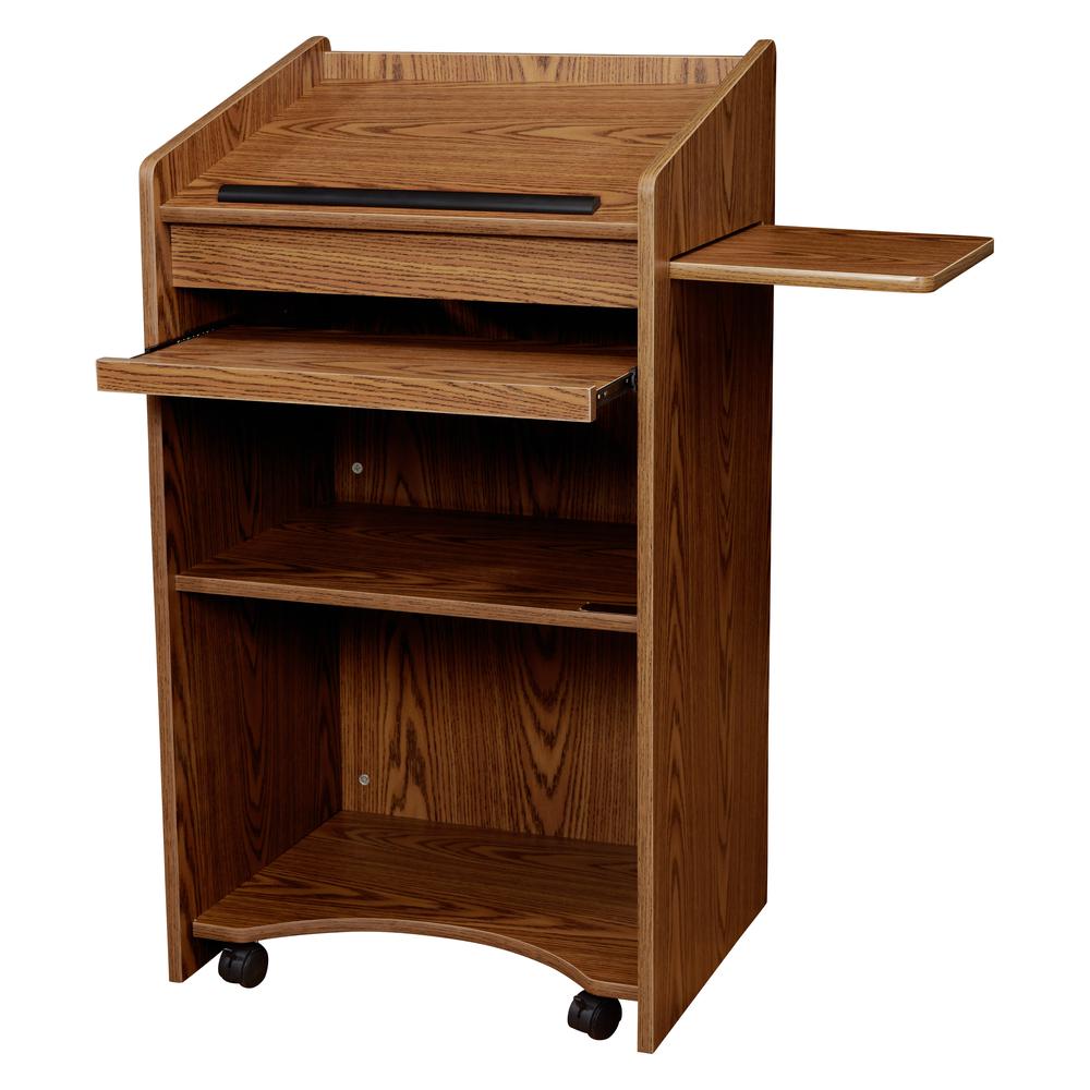 Oklahoma Sound Aristocrat Non-Sound Lectern, Medium Oak