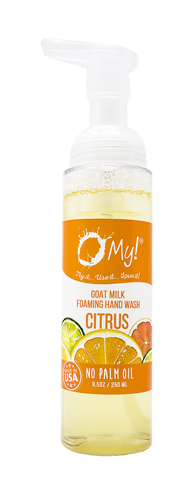 O My! Goat Milk Foaming Hand Wash - Delivers a Rich, Creamy Foam packed with Farm Fresh Goat Milk - Free of Parabens & More - Le