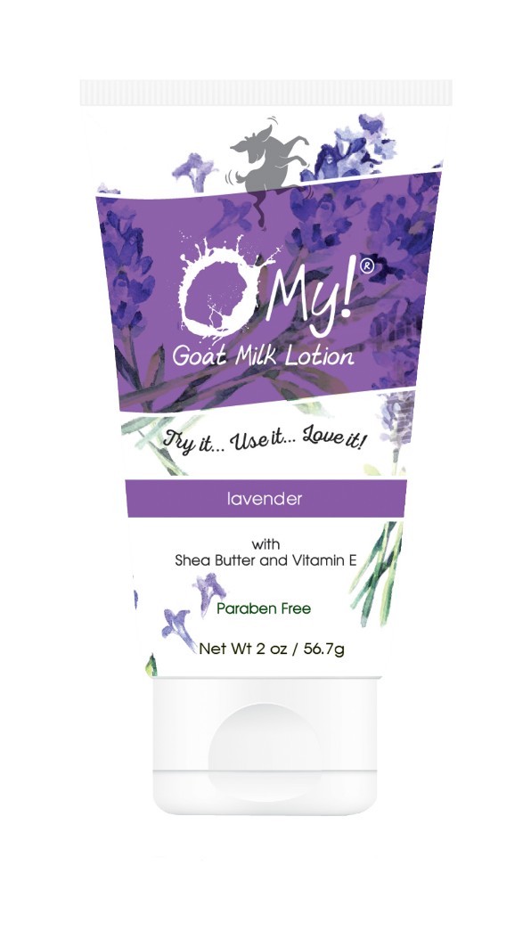 O My! Goat Milk Lotion - 2oz White Squeeze TubeLavender