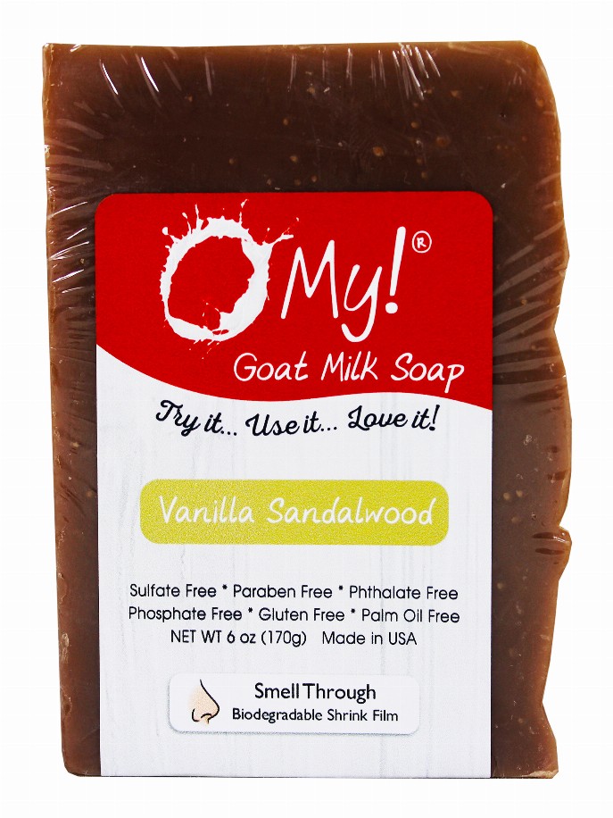 O My! Goat Milk Soap Bar - 6ozVanilla Sandalwood