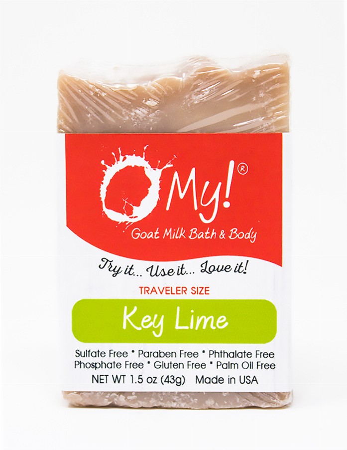 O My! Goat Milk Soap Bar - 1.5oz Traveler BarKey Lime