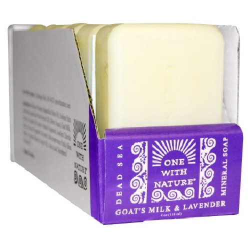 One With Nature O.W.N. Dead Sea Mineral Soap, Goat'S Milk & Lavender (6X4 OZ)