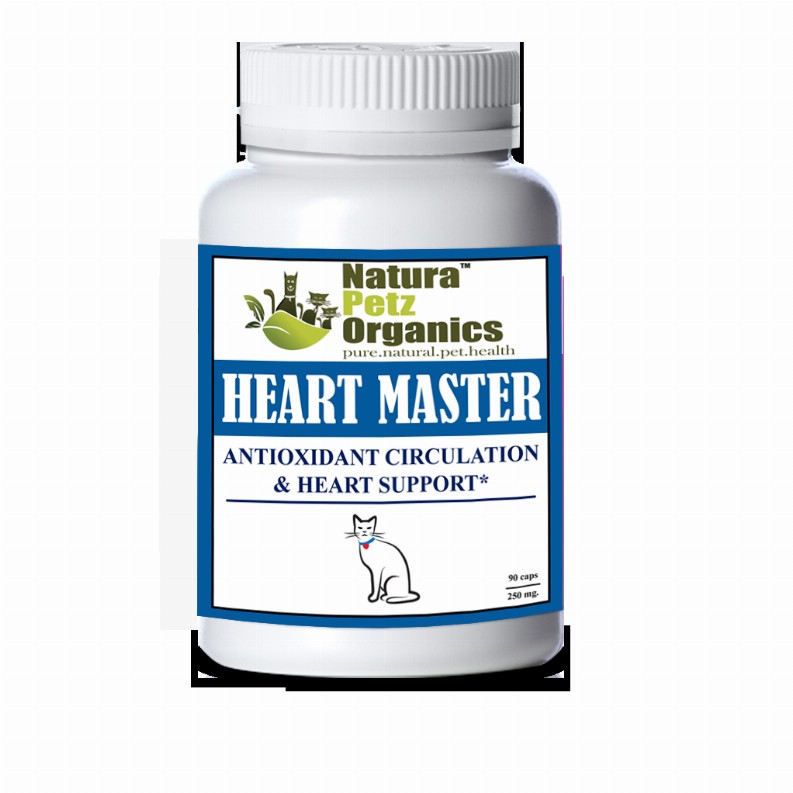 Heart Master Max Antioxidant Master Blend Heart & Circulation Support* Dogs Cats - CAT 90 caps - 250 mg. Size 3