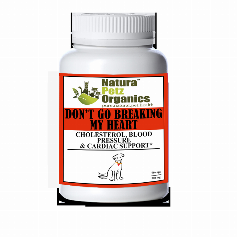 Don'T Go Breaking My Heart Cholesterol, Blood Pressure & Cardiac Support* DOG/ 90 caps / 500 mg. 