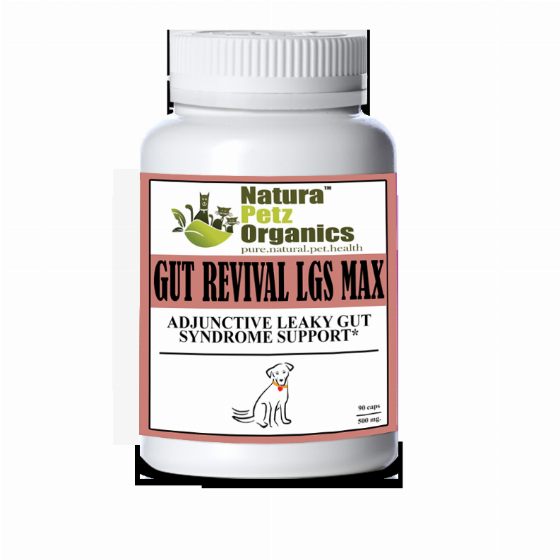 Gut Revival Lgs Max Capsules - Adjunctive Leaky Gut Syndrome Support* For Dogs And Cats you