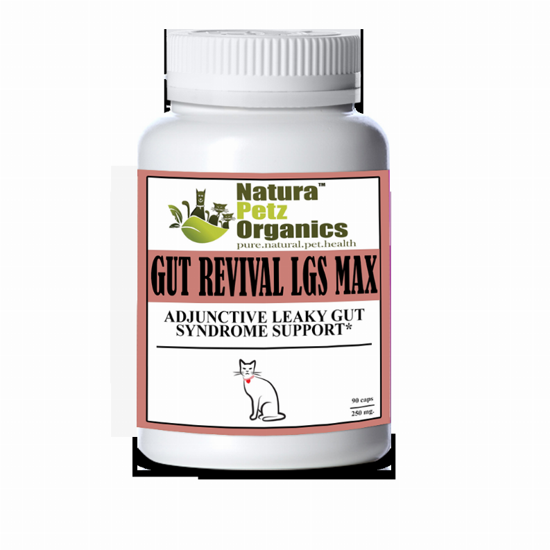 Gut Revival Lgs Max Capsules - Adjunctive Leaky Gut Syndrome Support* For Dogs And Cats Cat 90 caps / 250 mg. 