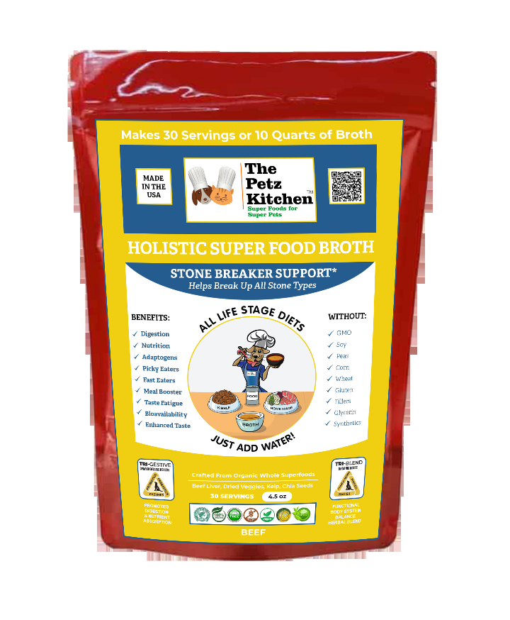 Super Food Broth Stone Breaker Support* The Petz Kitchen Dogs & Cats