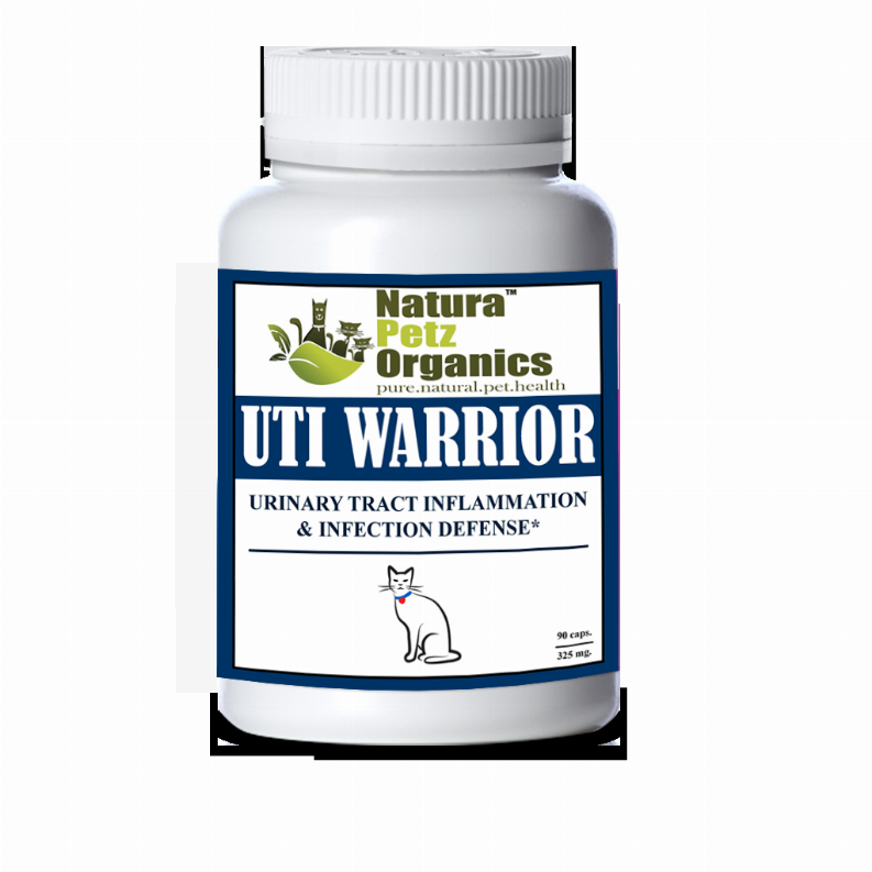 Uti Warrior Max* Urinary Tract Inflammation & Infection Support* Dogs Cats CAT 325 mg. / 90 Caps Size 3 