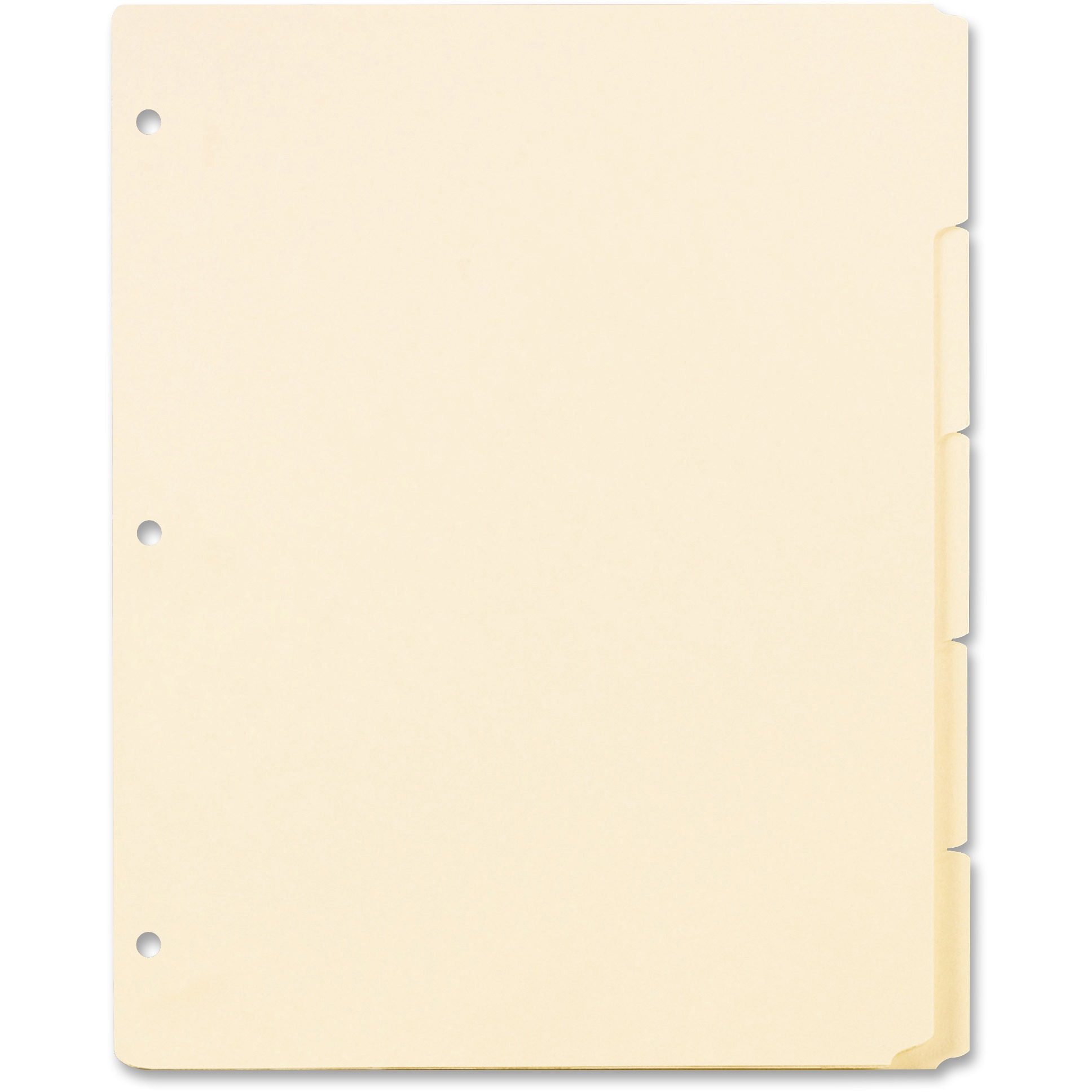 Oxford Ring Book Index Sheets - 5 x Divider(s) - Blank Tab(s) - 5 Tab(s)/Set - 8.5" Divider Width x 11" Divider Length - 3 Hole 