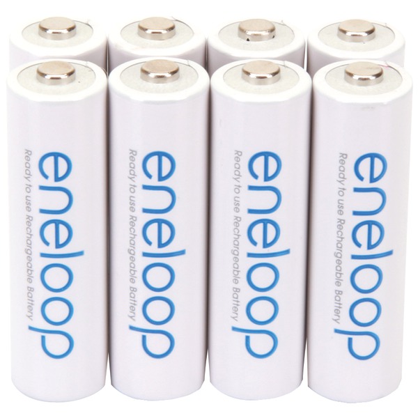 Panasonic BK-3MCCA8BA eneloop Rechargeable Batteries (AA; 8 pk)