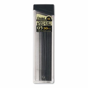 HB Super Hi-Polymer Leads, 0.5mm, Black, 30 leads