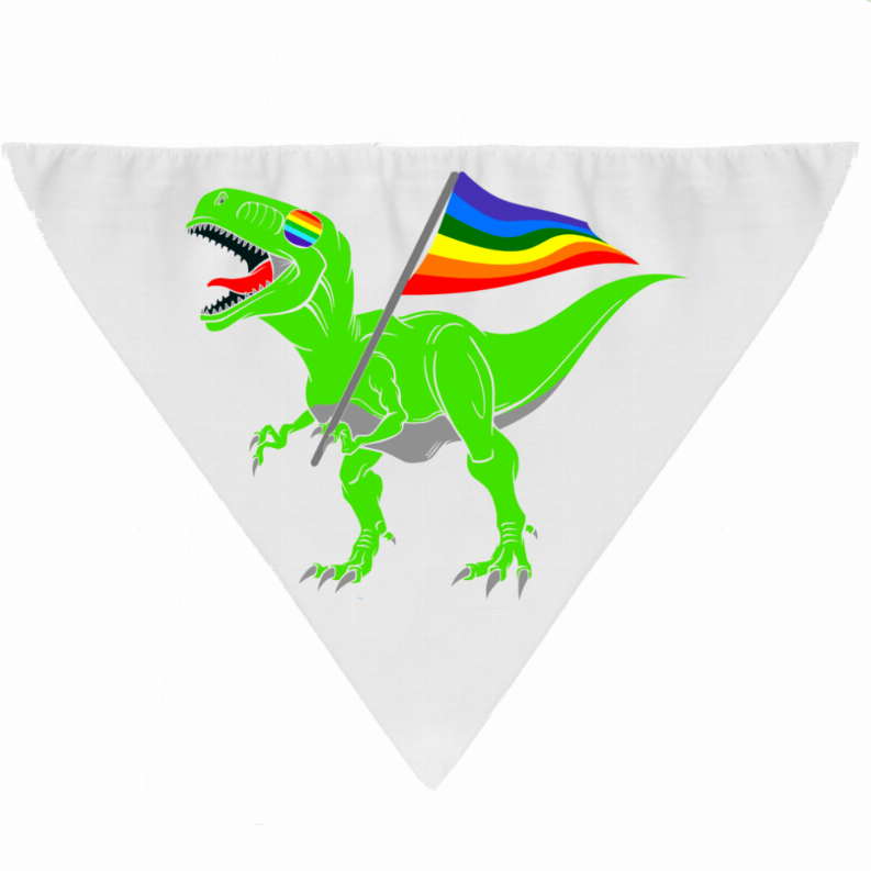 Dog Bandana - Small Dino Pride