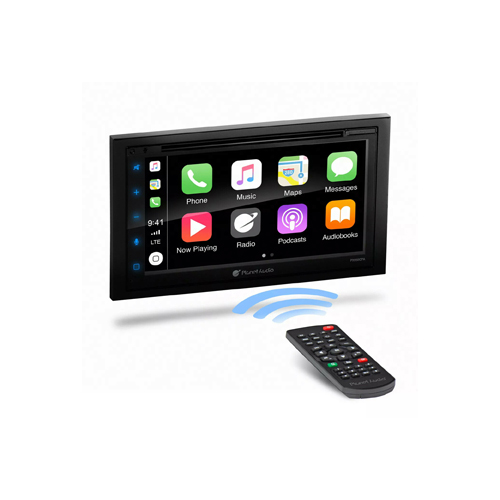 Planet Audio D.Din 6.75" Touchscreen Android Auto & Apple Carplay AM/FM/BT/CD/DVD