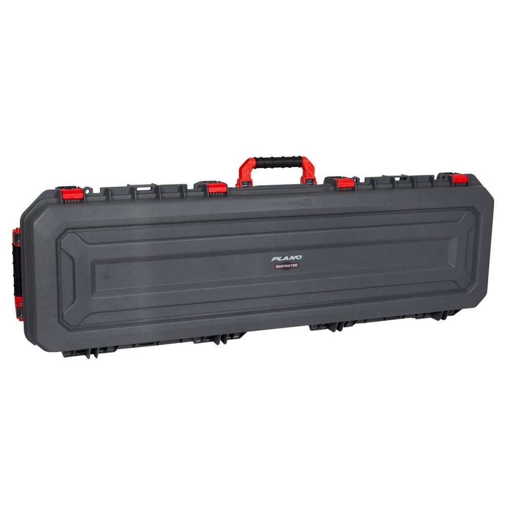 Plano 52" Allweather Single Gun Case with Rustrictor (Grey with Red Latches)