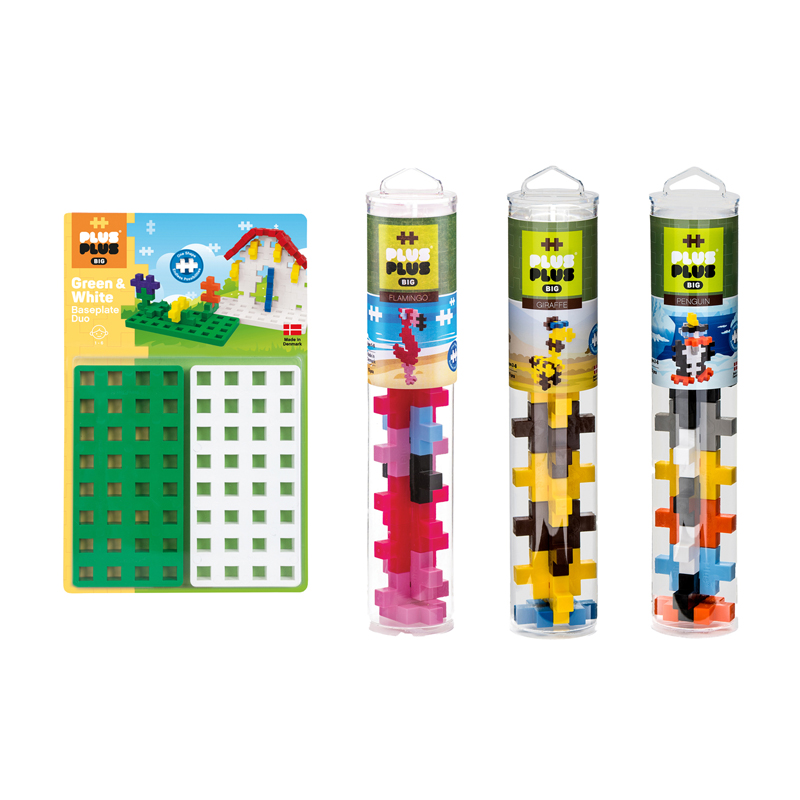 Plus-Plus BIG Zoo Tubes & Baseplate Bundle