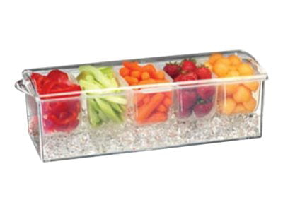 PRODYNE AB6 ACRYLIC CONDIMENTS ON ICE KEEP CHILLED FOR HOURS