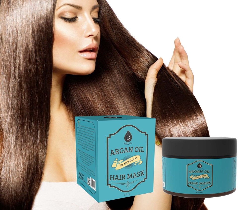 Pursonic AOHM8 Argan Hair Mask 8Oz Of Morocco Oil Organic