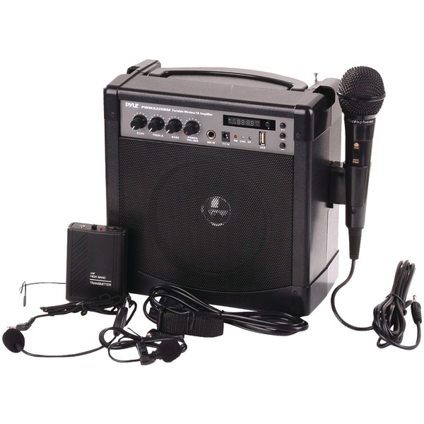 Pyle Pro PWMA220BM Portable Bluetooth Karaoke PA Amp & Microphone System