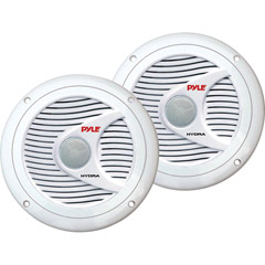 Pyle PLMR60W Hydra Series 6.5" 150-Watt Dual-Cone Marine Speakers (White)