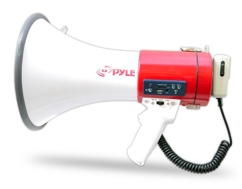 Pyle Pro Megaphone with Siren TALK USB SD Card