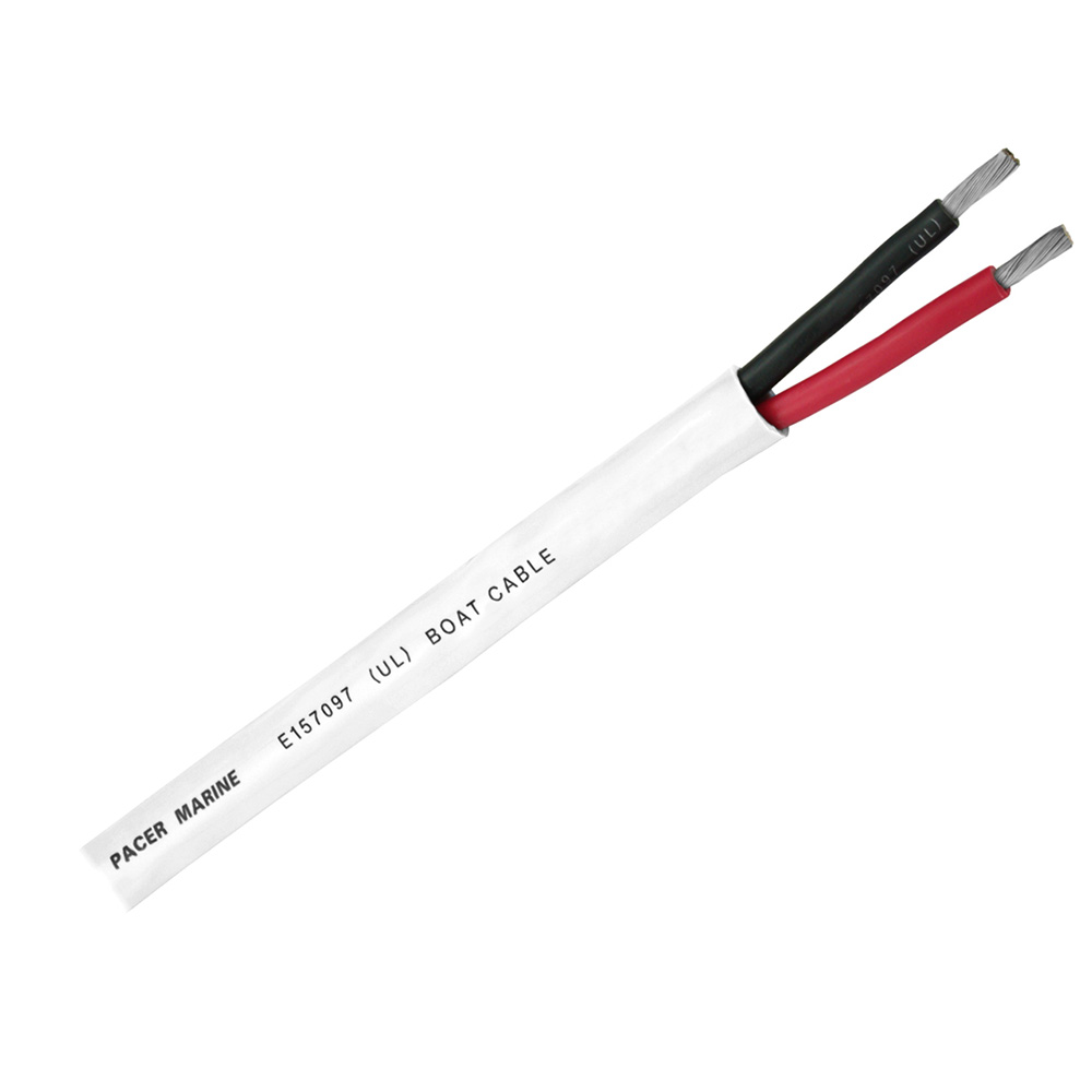 Pacer Duplex 2 Conductor Cable - 100' - 12/2 AWG - Red, Black