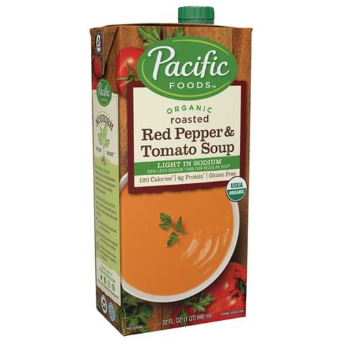 Pacific Natural Org Low Sodium Creamy Roasted Pepper Soup (12x32 Oz)