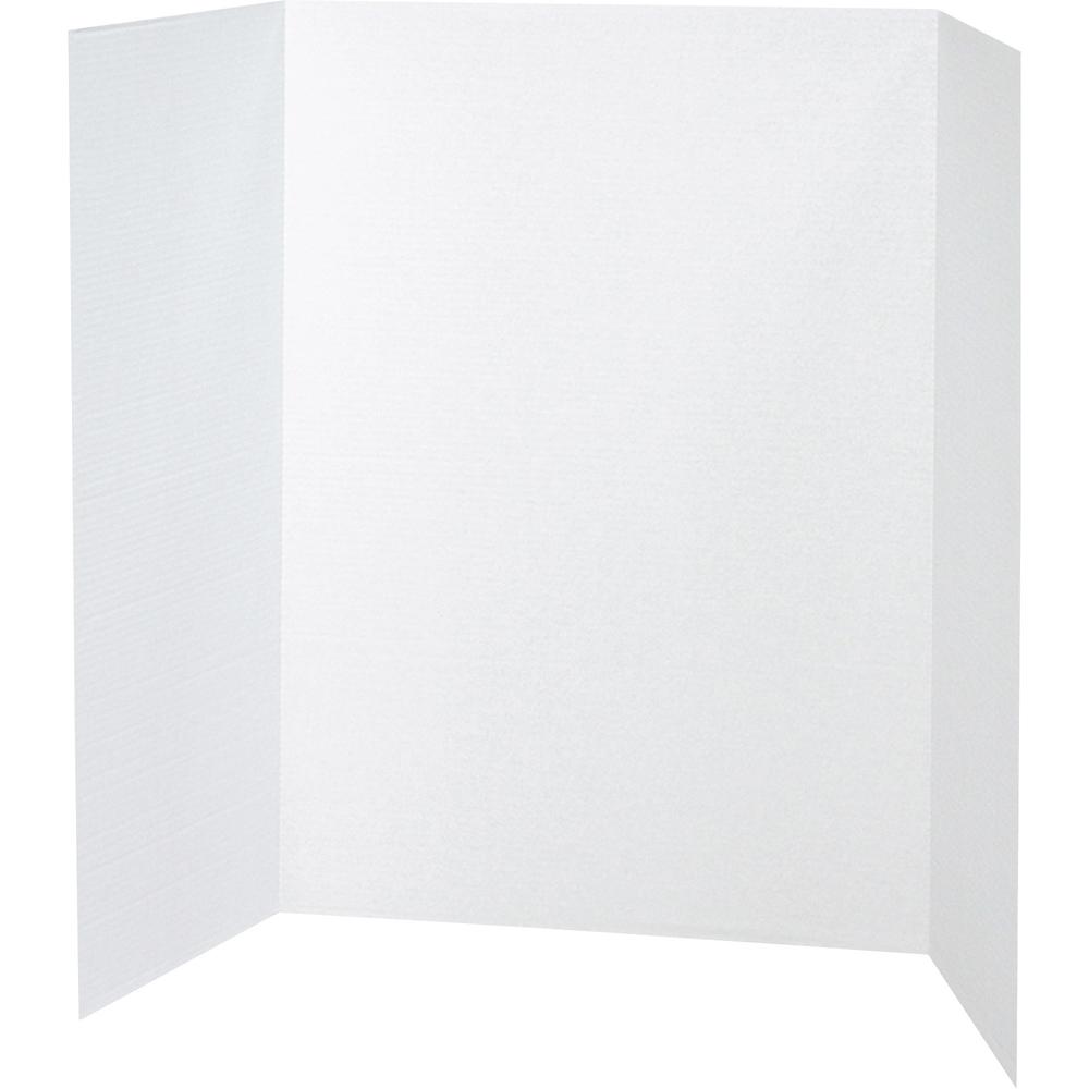 Pacon Presentation Boards - 28" Height x 40" Width - White Surface - 8 / Carton