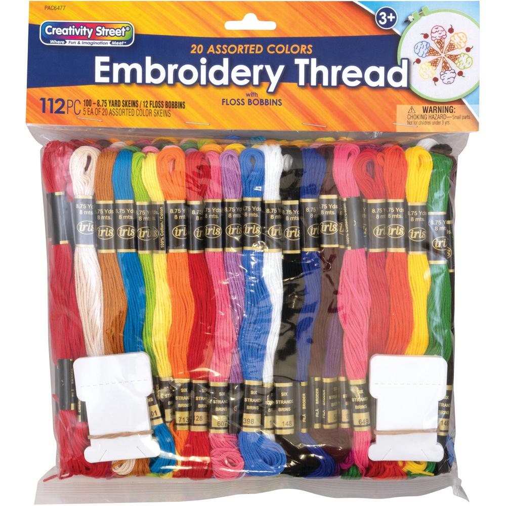 Creativity Street Embroidery Thread Pack - Assorted