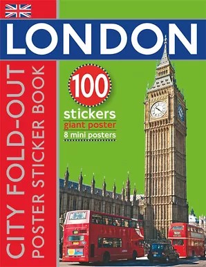 Fold-out LONDON Sticker Book, plus Giant Wallchart & 50 big stickers (Age 6+)