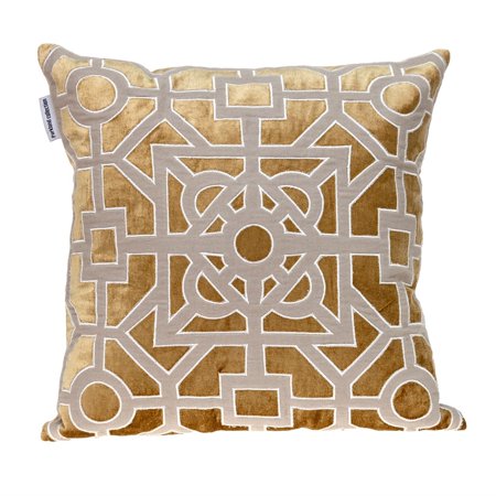 Parkland Collection Hazel Transitional Throw Pillow 18" x 18" Gold