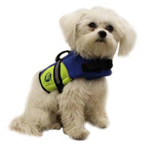 Neoprene Doggy Life Jacket XXS Blue/Yellow