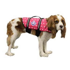 Doggy Life Jacket S Pink Polka Dot