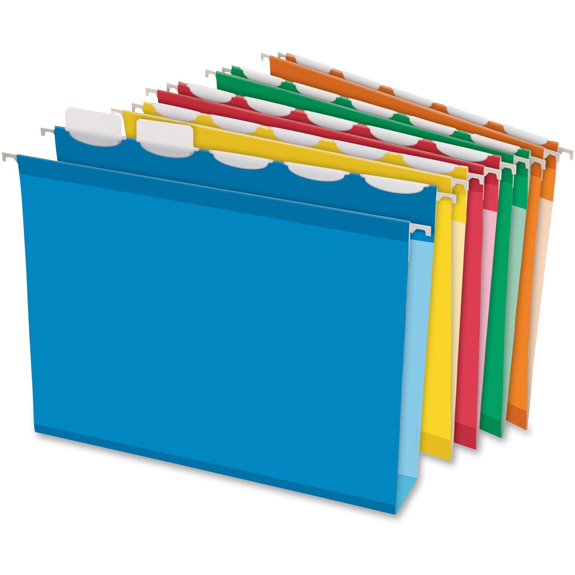 Pendaflex Letter Recycled Hanging Folder - 8 1/2" x 11" - 2" Expansion - 2" Fastener Capacity for Folder - Pressboard - Assorted