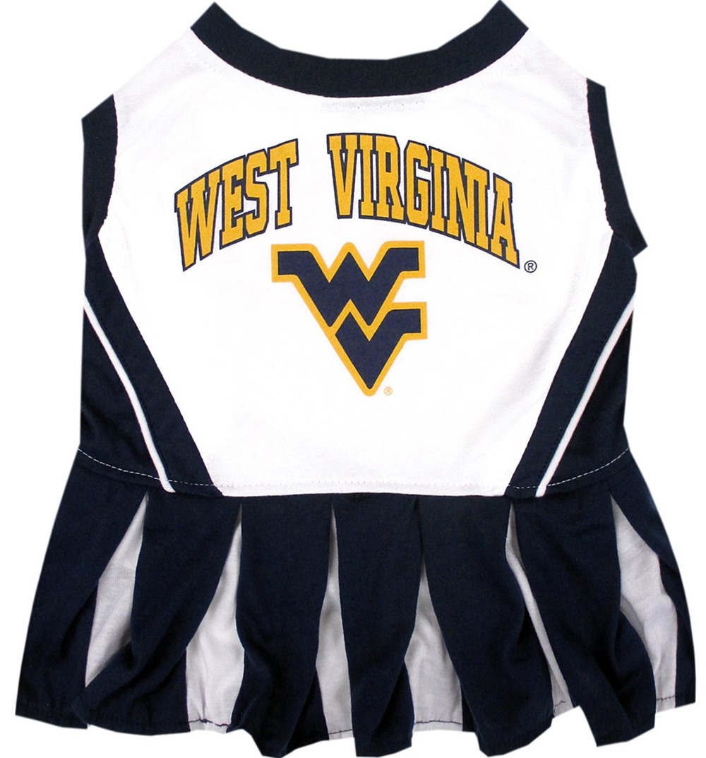 West Virginia Cheerleader Dog Dress - Medium