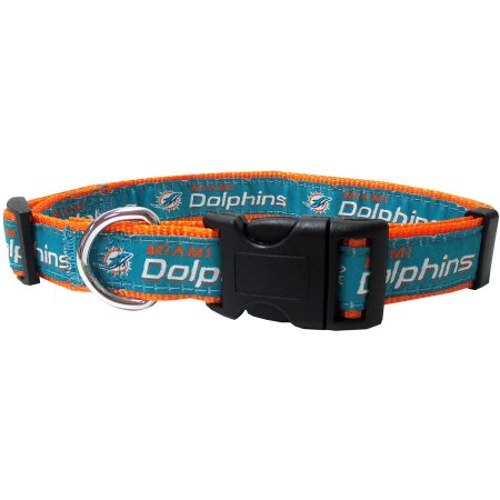 Miami Dolphins Dog Collar - Ribbon