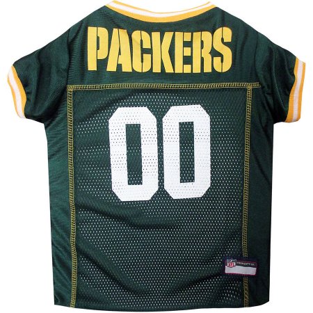 Green Bay Packers Dog Jersey - Yellow Trim