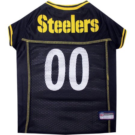 Pittsburgh Steelers Dog Jersey - Yellow Trim