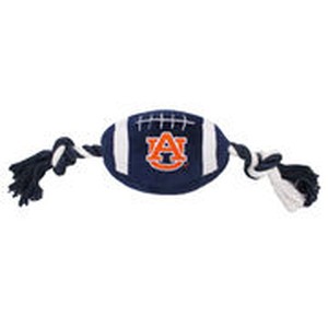 Auburn Plush Football Dog Toy