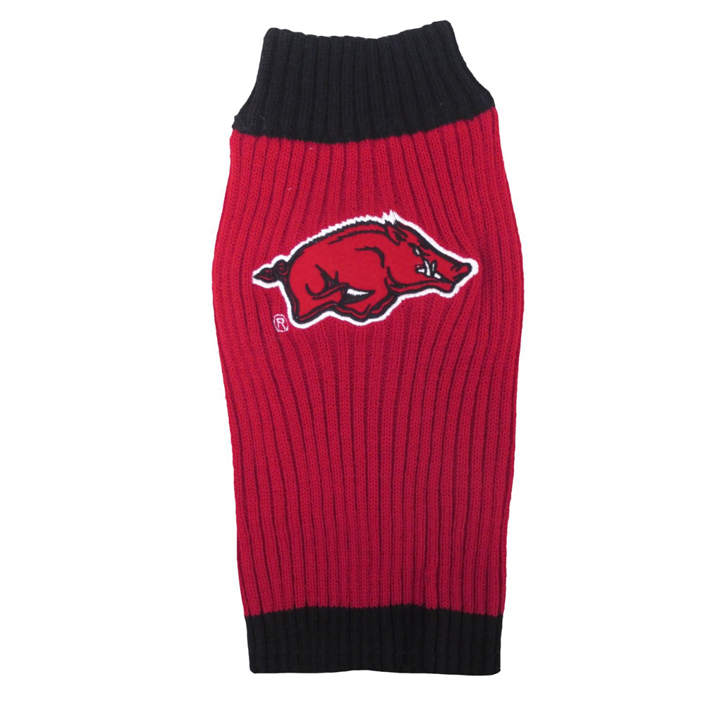 arkansas dog sweater - Medium