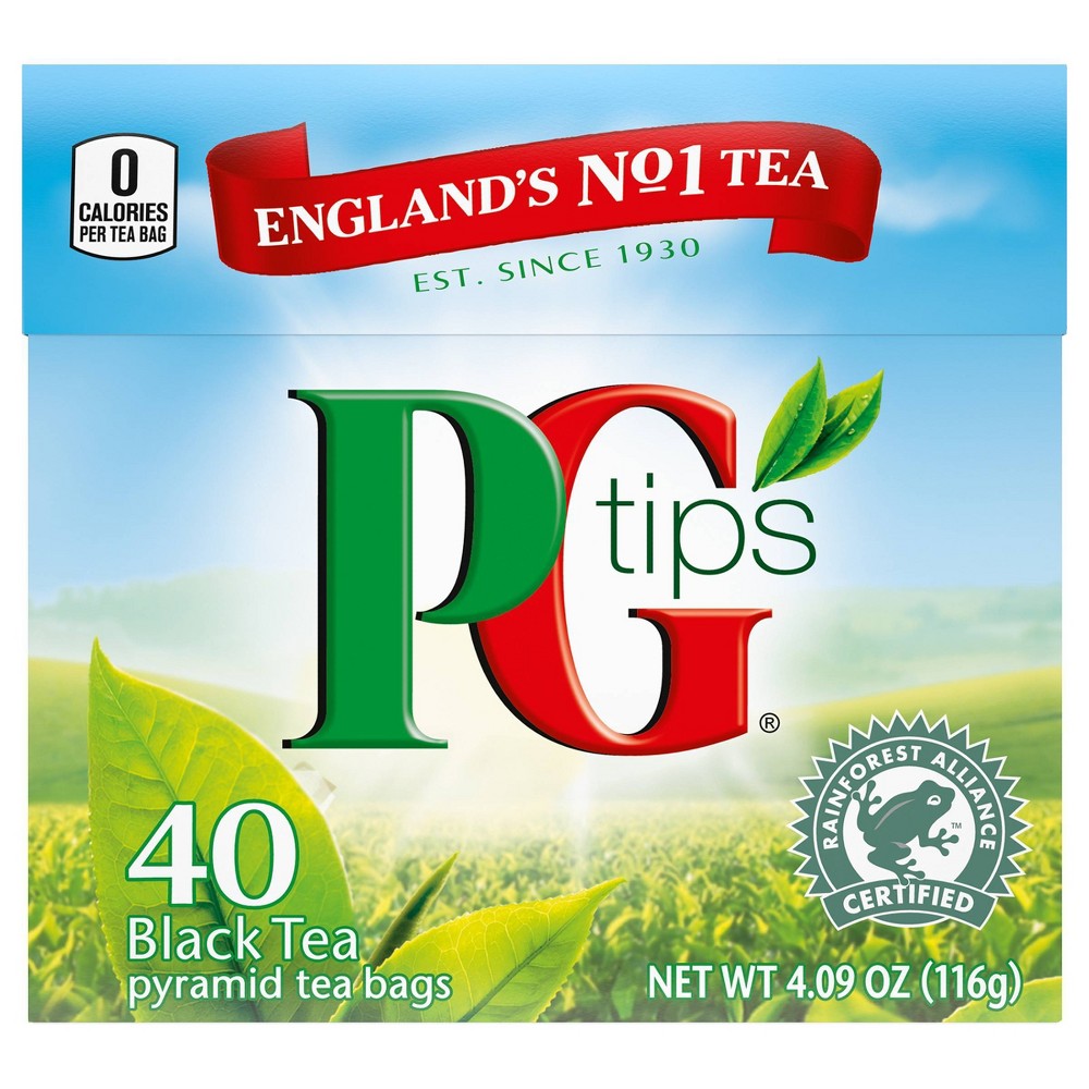 Pg Tips Pyramid Black Tea 40 Ct (6x4.4 Oz)