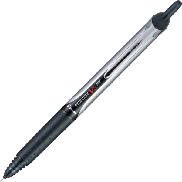 Pilot V5 Rollingball 0.5mm Retractable Pen - Extra Fine Pen Point - 0.5 mm Pen Point Size - Retractable - Black Liquid Ink - Rub