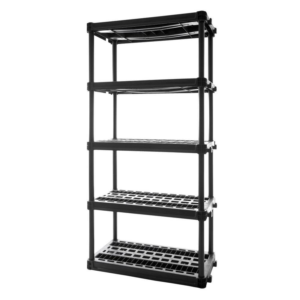 5SHELF HEAVY DUTY  BLACK 150LBS/SHELF 73INx36INx18IN