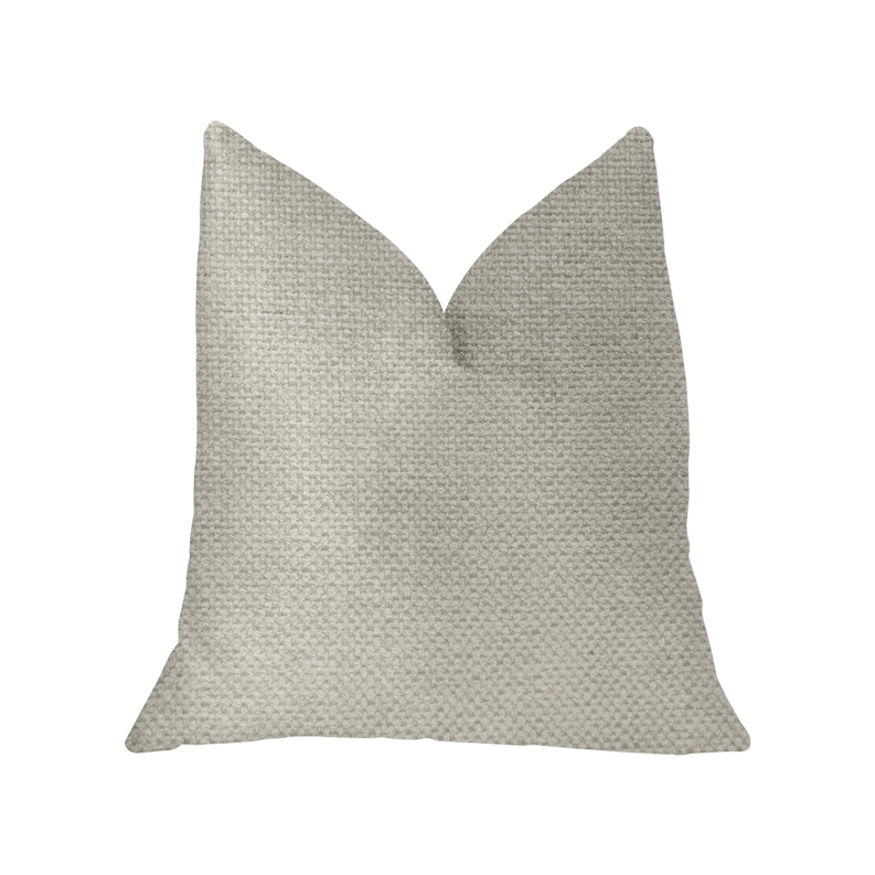 Plutus Luxury Throw Pillow (White/Off-White Mixed Variety) Double sided  16" x 16"