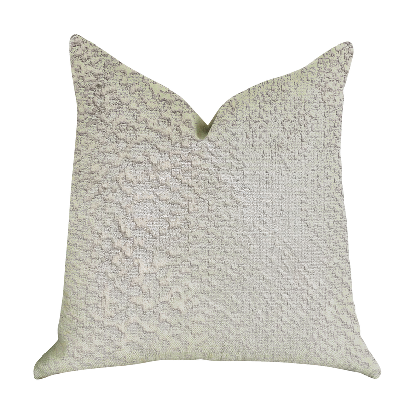 Plutus Luxury Throw Pillow (White/Off-White Mixed Variety) Double sided  20" x 30" Queen