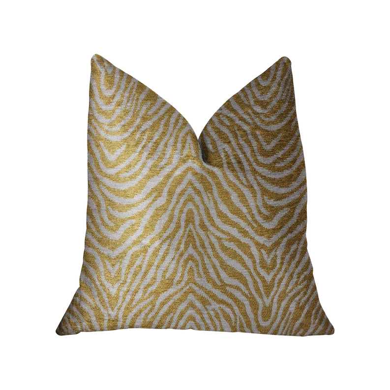 Plutus Luxury Throw Pillow (Yellow Mixed Variety) Double sided  16" x 16"