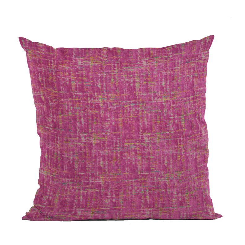 Plutus New Planet Cut Velvet Luxury Throw Pillow Double sided  20" x 20" Fuchsia